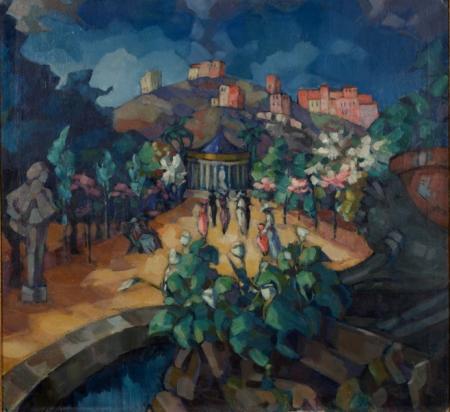 konrad magi Landscape of Italy. oil painting image